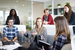 People in meeting